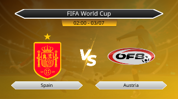 FIFA World Cup - Spain vs Austria
