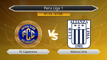 Peru Liga 1 FC Cajamarca VS Alianza Lima